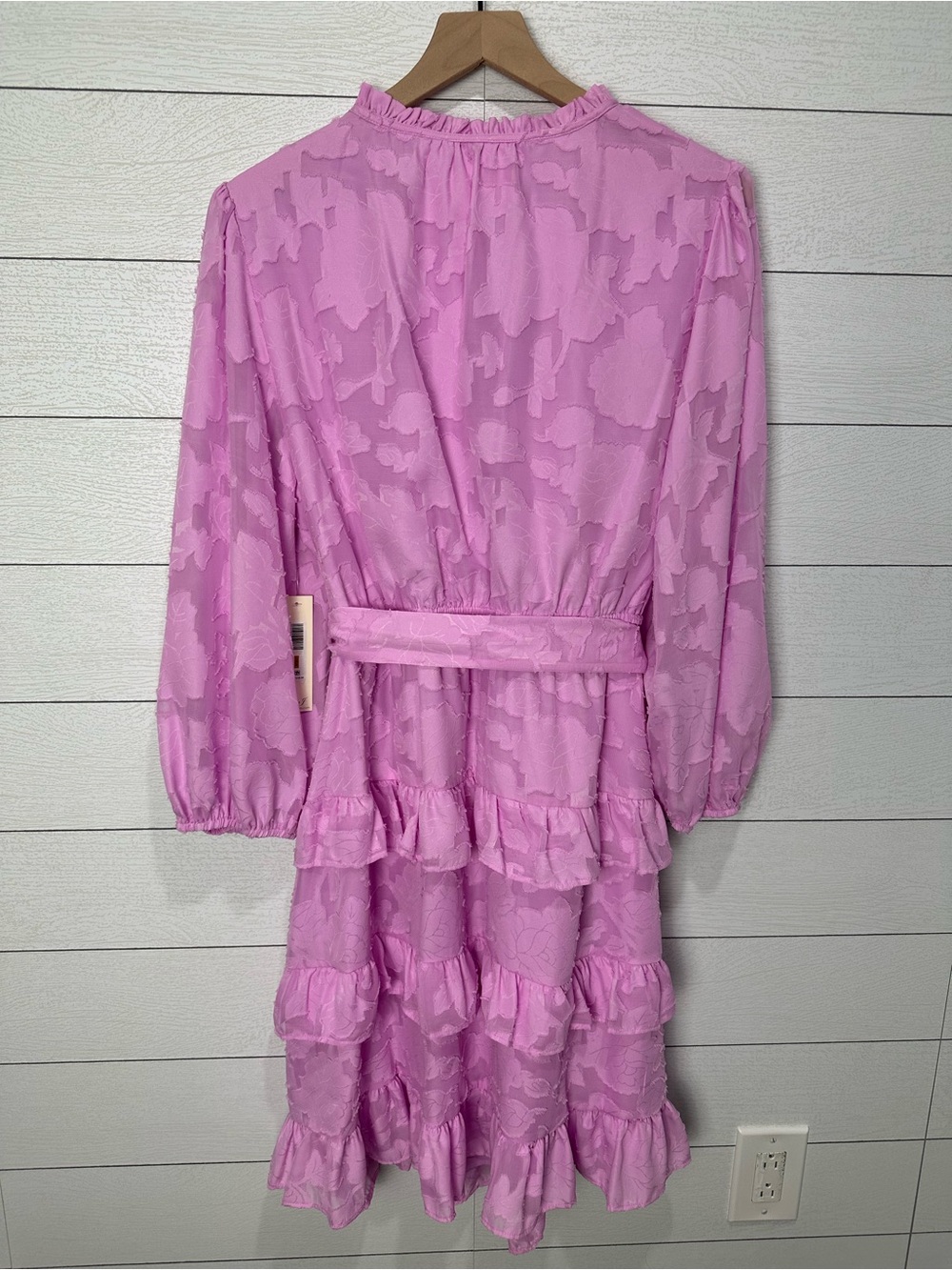 NWT Eliza J Pink Tiered Dress Size 16W - Picture 9 of 12